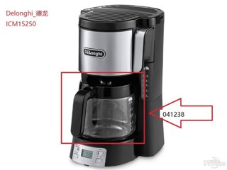 咖啡機配件 咖啡壺 替換 Delonghi德龍15240/ICM15250咖啡機濾網紙壺玻璃杯配件