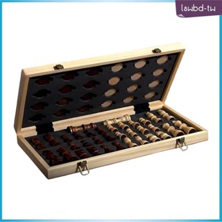 ♞[lswbd] 國際象棋套裝旅行國際象棋遊戲聖誕禮物跳棋棋盤遊戲國際象棋和跳棋套裝木製成人青少年初學者