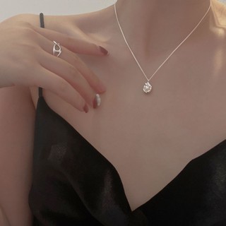 【芯怡女神優品】 設計感強S925純銀珍珠幾何項鍊女簡約設計小眾ins冷淡風輕奢鎖骨鏈2022年