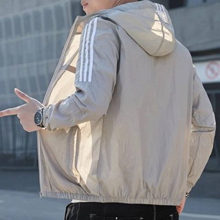*韓版熱銷* 冰絲防曬衣男士夏季新款青少年薄款透氣夾克外套皮膚風衣防曬衣服