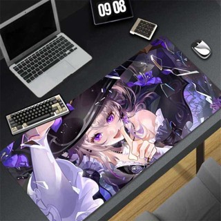 滑鼠墊 PC Kawaii 遊戲配件鍵盤墊筆記本電腦紫色 Honkai Star Rail 可愛桌墊動漫女孩 Herta