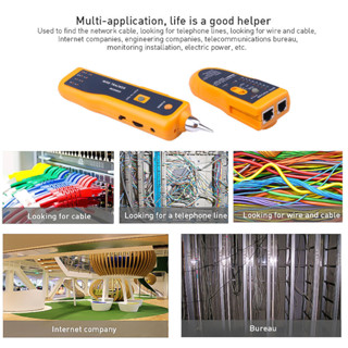 ※鼎譽優選※ ♞,,Lan 網路電纜測試儀 Cat5 Cat6 RJ45 RJ11 UTP STP 檢測器尋線器電話線跟