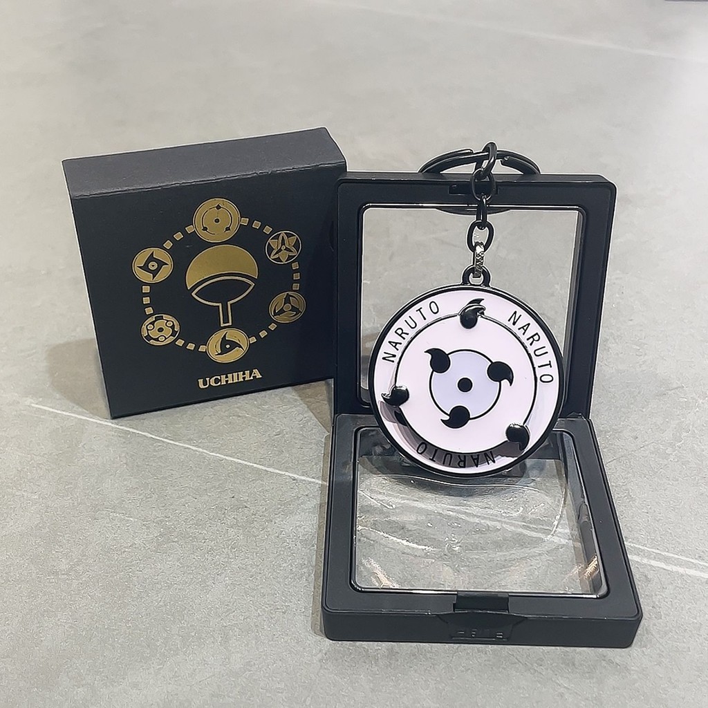 火影忍者 可旋轉 寫輪眼 鑰匙扣 金屬 掛件 包包禮盒掛件 動漫周邊 朋友禮物 【動漫周邊】
