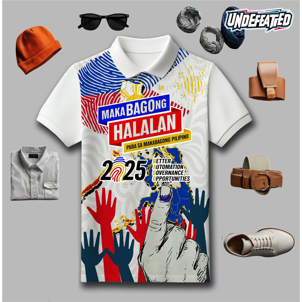 【免費定制】2025菲律賓MAKABAGONG HALALAN FEATURED男女全昇華T恤和polo衫