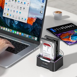 ACASIS 2.5/3.5 SATA硬碟克隆對拷複製硬碟盒USB3.0高速SSD/HDD離線克隆底座硬碟底座