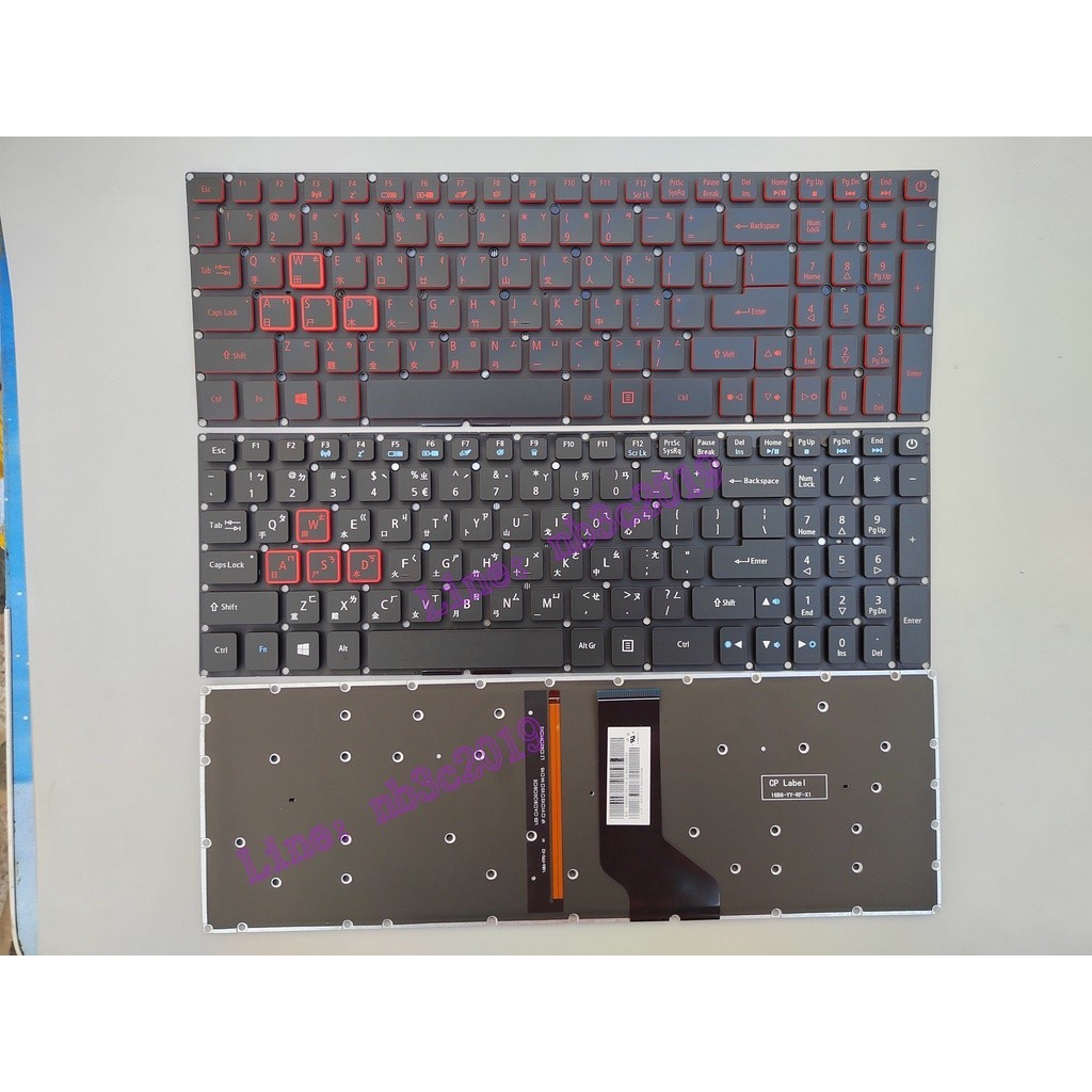 ♞,♘,,適用ACER 宏碁 VX15 AN515-51 52 53 N16C7 N17C1 N17C7  繁體中文鍵盤