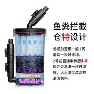前置過濾桶魚缸外置無動力過濾桶前置桶菊花桶尼特利1號