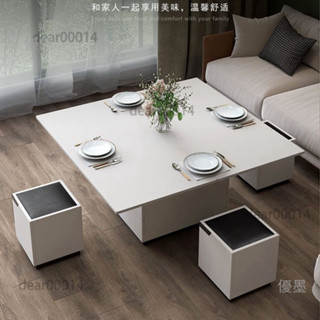 優墨休閑館-多功能升降茶几餐桌兩用一體式可摺疊簡約現代客廳小戶型創意茶几-W22