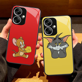 REDMI XIAOMI O-43 滑鼠油漆玻璃高畫質保護殼適用於小米紅米 Note Poco 13C X6 A2 A1