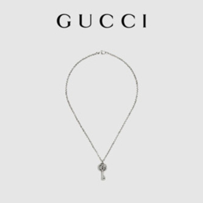 時尚。 ✨   【現貨】Gucci GUCCI 雙G鑰匙項鍊女士生日禮物【禮袋】PE1B
