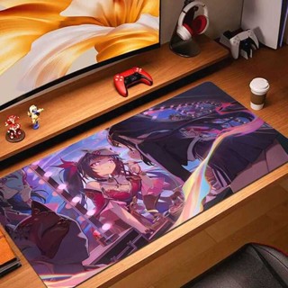 大號遊戲滑鼠墊 Sparkle Honkai 星軌滑鼠墊 LockEdge 加厚電腦鍵盤桌墊橡膠防滑桌墊