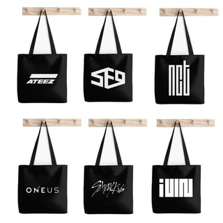 BTS GOT7 TWICE SF9帆布包 ITZY STRAY KIDS購物袋 包包 明星周邊