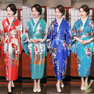 日本和服正裝 孔雀女士和服 舞臺表演服 拍照cospaly工作活動和服