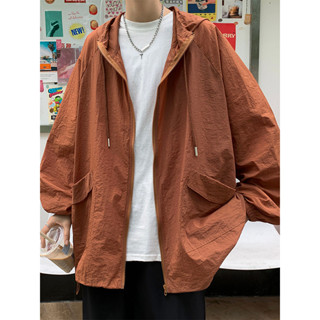 新品 現貨 夏季輕薄透氣防曬風衣男女簡約寬鬆bf防曬服戶外防紫外線連帽外套