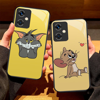 REDMI XIAOMI O-43 滑鼠油漆玻璃高畫質保護殼適用於小米紅米 Note Poco X5 12 Pro 5G