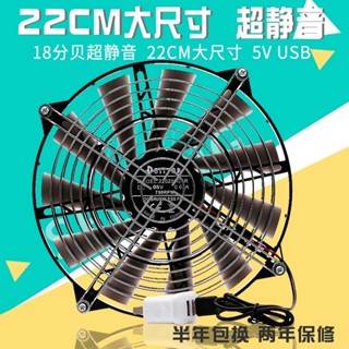 ♞,♘,♙,,【NHGR特惠價滿150出貨】22CM超靜音大尺寸5V機箱電視貓機頂盒路由器USB散熱風扇 超薄安靜