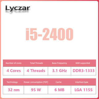 ※鼎譽優選※ ♞,♘,,,,英特爾 Intel Core i5 2400 處理器 LGA 1155 3.1GHz 6M