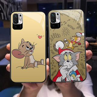 XIAOMI REDMI O-43 滑鼠彩繪玻璃高畫質保護殼適用於小米紅米 Note 10T 10S 11S 11 10