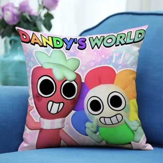 Dandys World枕套軟桃皮絨枕套沙發客廳可愛動漫卡通家居裝飾兒童生日