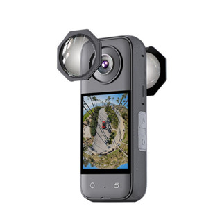Peoolo影石insta360X3運動相機全景光學玻璃保護鏡粘貼款耐磨鏡頭