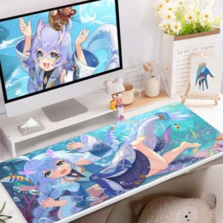 Honkai Star Rail Bailu Desk 筆記本電腦配件遊戲機桌面鍵盤鼠標遊戲鼠標墊墊子地毯桌墊大號大號
