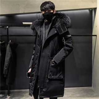 爆款現貨 中長款羽絨外套男 羽絨服男 中長款加厚過膝保暖外套男 極速出貨