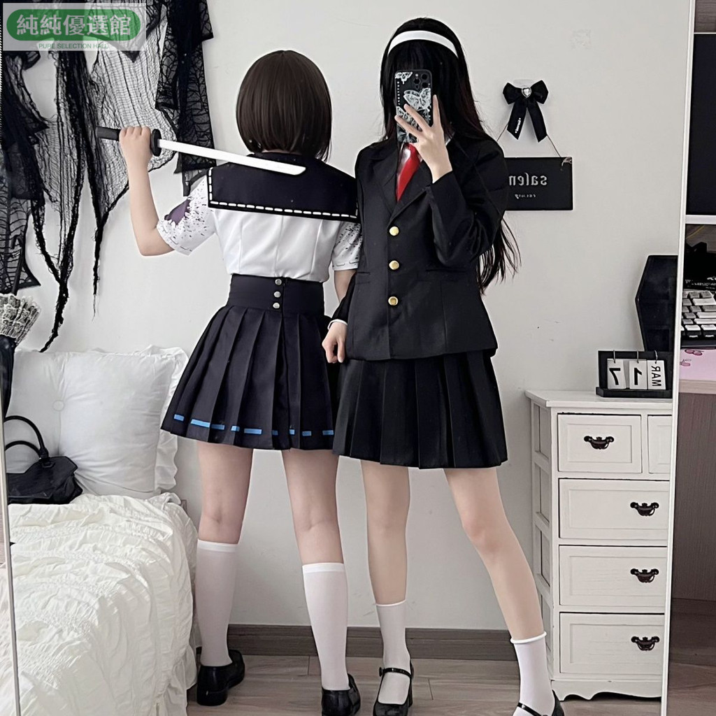 萬聖節服裝 川上富江cos服 第五人格cos 夢之女巫信徒jk制服 cosplay表演服 百褶裙 動漫服裝假髮 角色扮演