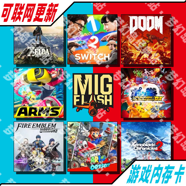 ♞,♘,♙現貨促銷 #   閃存盤遊戲卡遊戲存儲卡Migswitch Mig ns switch migflash