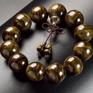 新品 速發 【千年陰沉木】金絲楠木手串老料水波紋烏木文玩佛珠十二生肖手鍊
