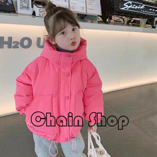 【ChainBaby】 女童棉衣 女童外套冬天 新款韓版兒童冬裝 大童時尚款加厚棉襖 女童保暖外套潮