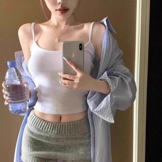 女生衣著 條紋度假休閒長袖襯衫女春夏慵懶風韓版寬鬆疊穿上衣防曬襯衫外套