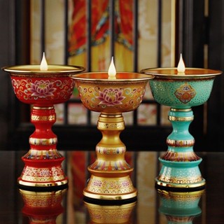 電佛燈 充電led電子模擬燈酥油燈 家用佛前蓮花燈佛長明燈電蠟燭燈