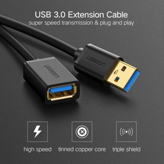 ※鼎譽優選※ ♞,,新品 Ugreen 1.5m USB 3.0 公對母數據同步超高速傳輸延長線電纜