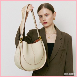 【寶島萬象集】現貨+預購 2025頭層牛皮斜挎包小眾輕奢女包設計新款潮單肩馬鞍包真皮包包女