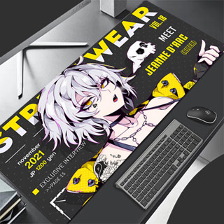 卡哇伊動漫性感女孩滑鼠墊 XXL PC 骷髏遊戲櫃鼠標墊 900x400 加長桌墊筆記本電腦防滑軟鍵盤地毯