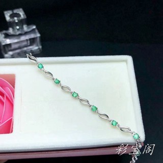 訂單滿199出貨 ♞925銀手鍊新款簡約秀氣手鍊託空託鑲嵌石榴石翡翠 3*3mm拼接