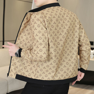 現貨 新品熱賣 男生時尚棒球服外套 男士春秋款男裝夾克外套韓版帥氣潮棒球服休閒新款薄款上衣夾克衫