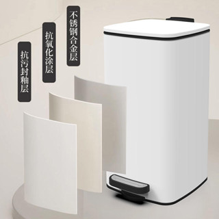 【本月精選】 不鏽鋼垃圾桶 家用垃圾桶 廚房垃圾桶 腳踏式垃圾桶 大容量垃圾桶 商用家用 客廳辦公室 廚房垃圾桶家用不