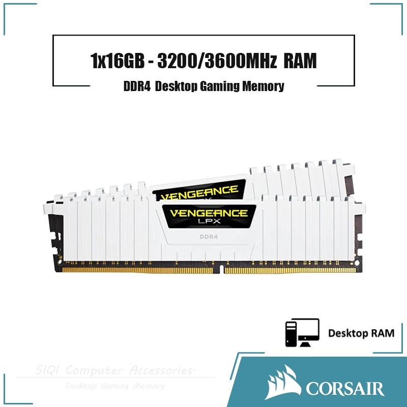 ♞,♘英特爾 Corsair Vengeance LPX 16GB DDR4 3200/3600MHz 台式機 RAM