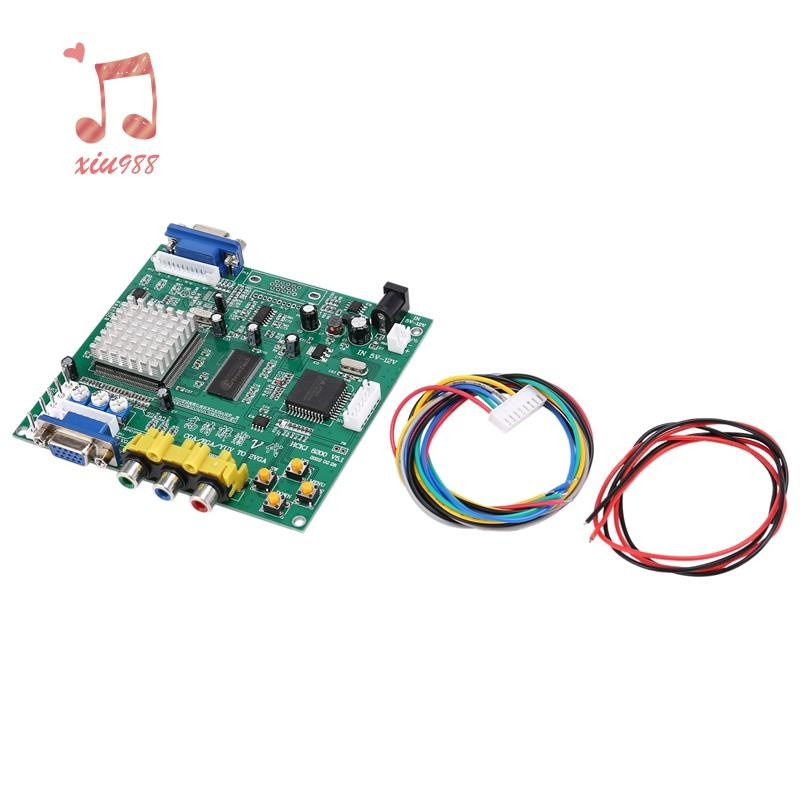 ♞,♘,♙Gbs8200 CGA/EGA/YUV/RGB 轉 VGA 輸出街機 Jamma 遊戲高清視頻轉換器板顯示器轉