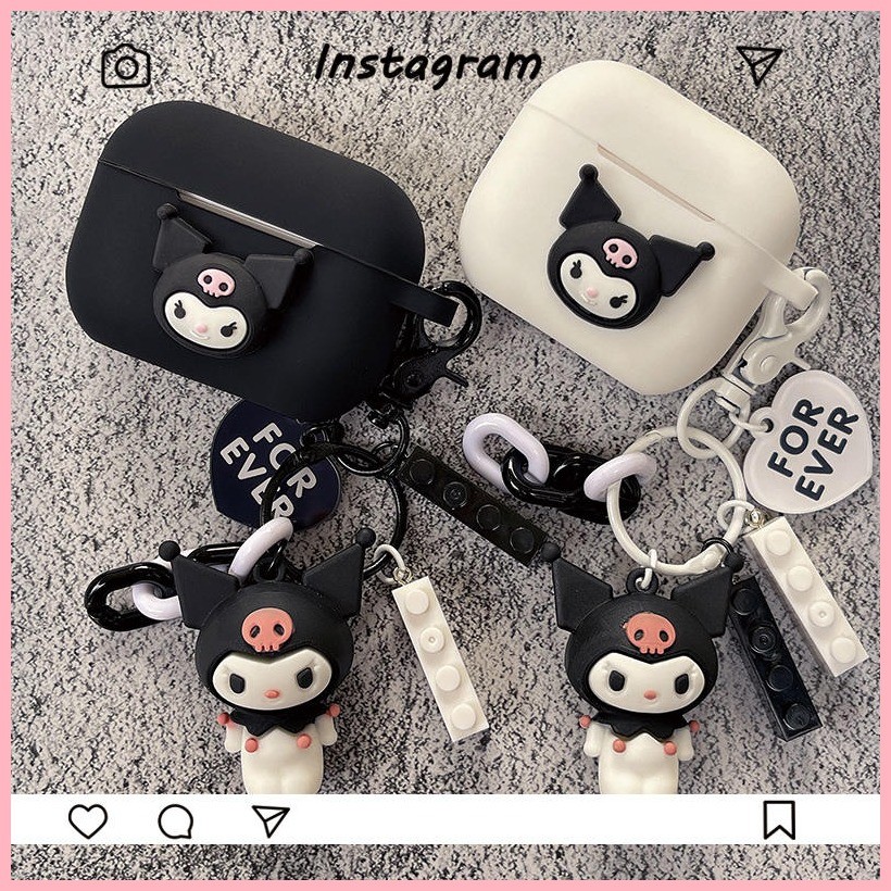 適用於Apple/蘋果 AirPods 4/Pro(第二代)無線藍牙耳機矽膠保護套卡通庫洛米AirPods3/1/2/P