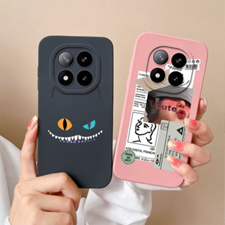 XIAOMI REDMI 小米紅米 Note 14 Pro Plus 5G 手機殼時尚手機殼甜美少女保護軟矽膠手機包 N