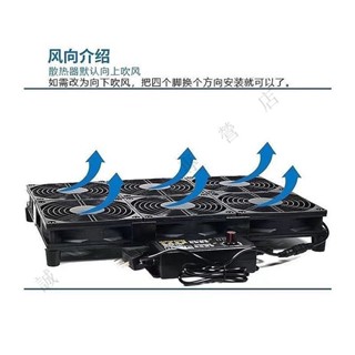 ※鼎譽優選※ ♞,,【新潮】【 】散熱器 12cm散熱風扇 110V 筆電散熱風扇 超靜音製冷路由器遊戲挖礦專用可