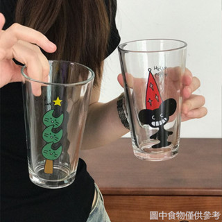 可愛卡通玻璃杯禮盒裝季情侶水杯伴手禮辦公室咖啡杯果汁杯