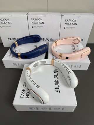 -韓版熱銷* 掛脖風扇冰片製冷超長續航低噪音便攜式USB輕便兒童成人通用