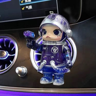 『8h出貨-優選品質』 SpaceMolly1OO%週年盲盒2代祖國版汽車載空調出風口擺件泡泡瑪特
