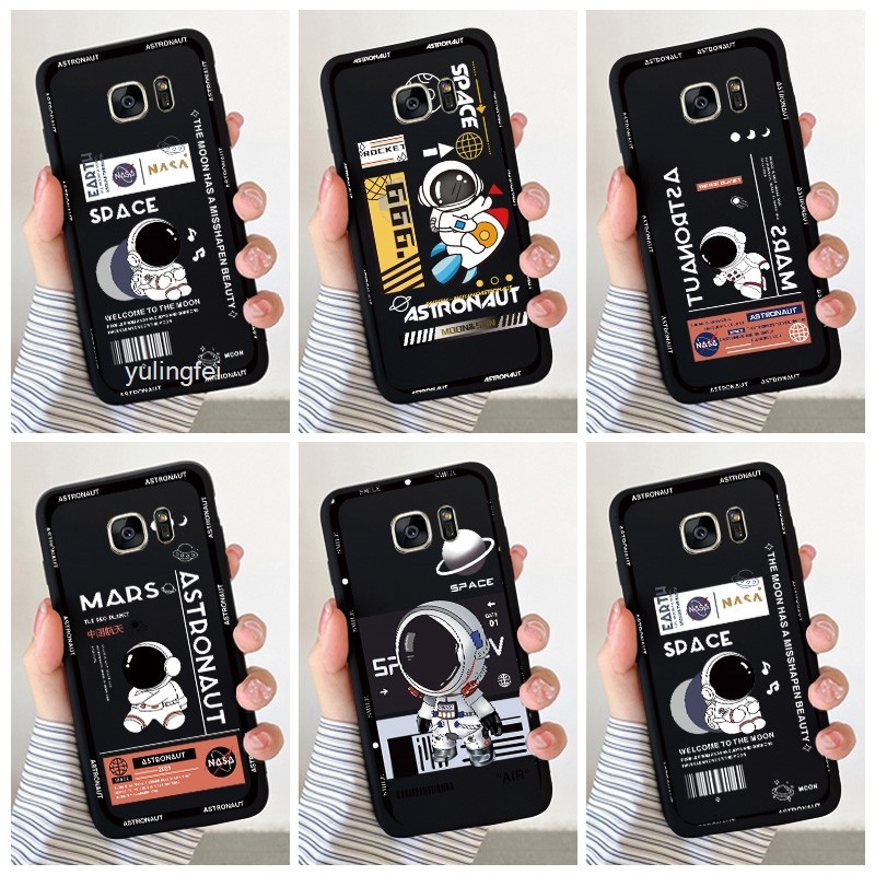 SAMSUNG 適用於三星 S7 S6 Edge S8 S9 Plus 手機殼軟矽膠後蓋卡通手機殼創新