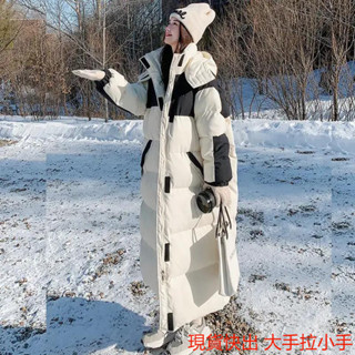 情侶工裝派克棉服女中長款冬季加厚棉襖oversize學生顯瘦棉衣 高充絨 大尺碼 設計款 網紅爆款