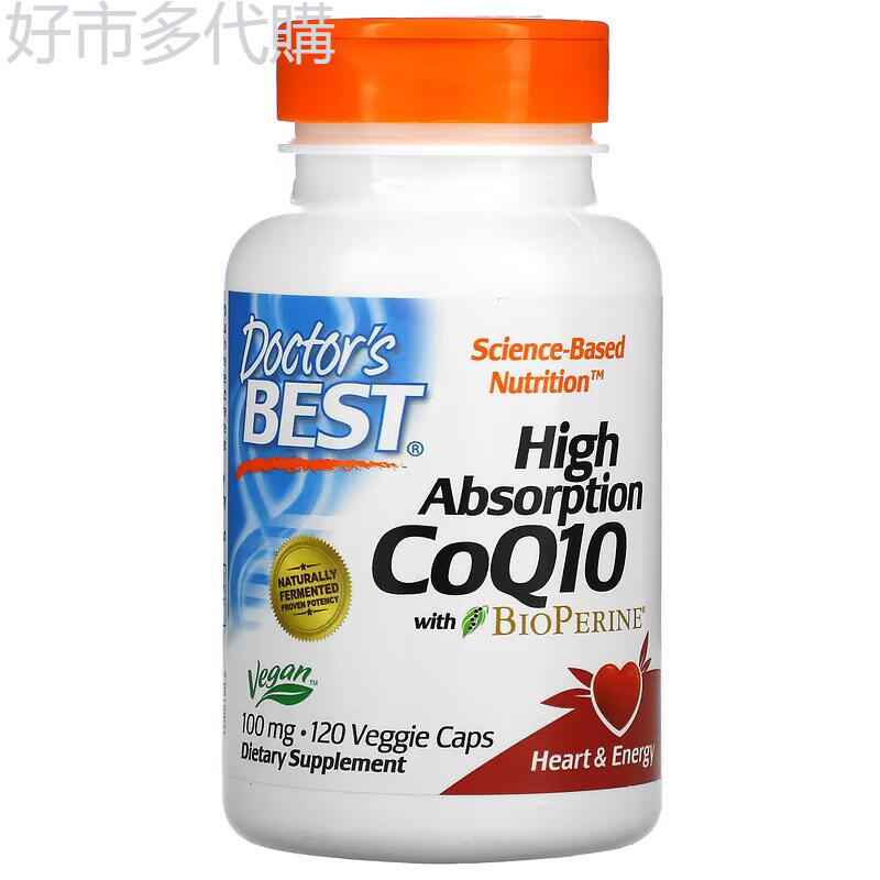 熱門商品️   美國Doctor's Best輔酶Q10 COQ10軟膠囊含黑胡椒素120粒