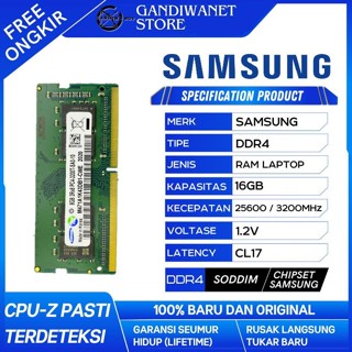♞SAMSUNG 內存筆記本電腦三星 SODIMM DDR4 16GB 3200 MHz 25600 ORI